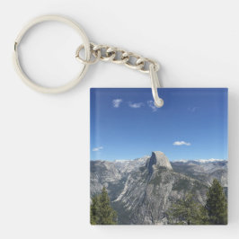 Glacier Point Half Dome Yosemite Kleur Foto Sleutelhanger