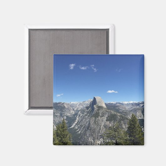 Glacier Point Half Dome Yosemite Kleurenfoto Magneet (Voorkant / Achterkant)