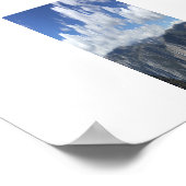 Glacier Point Horizon Panoramische Kleurenfotograf Poster (Hoek)