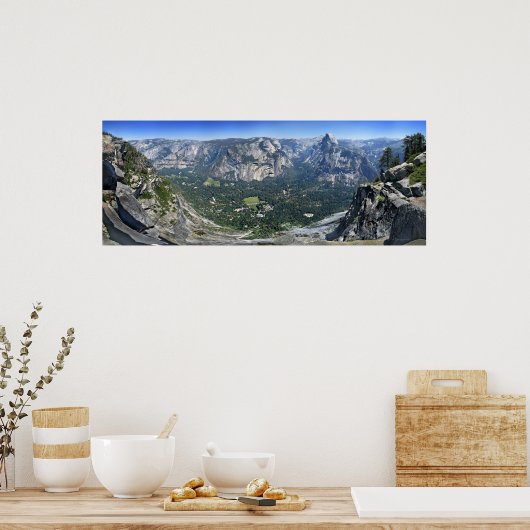Glacier Point Panorama - Yosemite Valley Poster (Keuken)