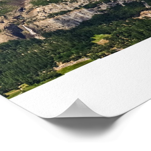 Glacier Point-Uitzicht op Yosemite Poster (Hoek)