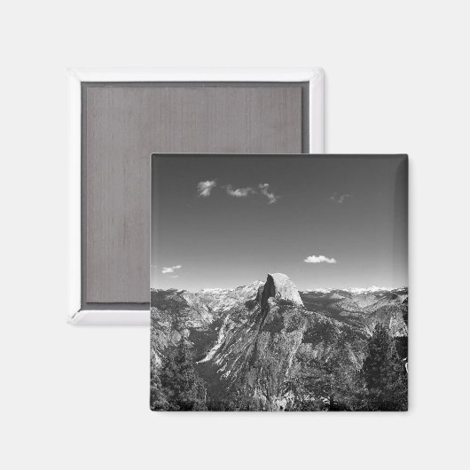 Glacier Point Yosemite Black en White Photography Magneet (Voorkant / Achterkant)