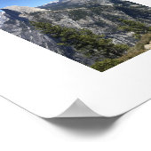 Glacier Point Yosemite Blauwe Kleur Fotografie Poster (Hoek)