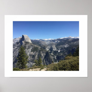 Glacier Point Yosemite Blauwe Kleur Fotografie Poster