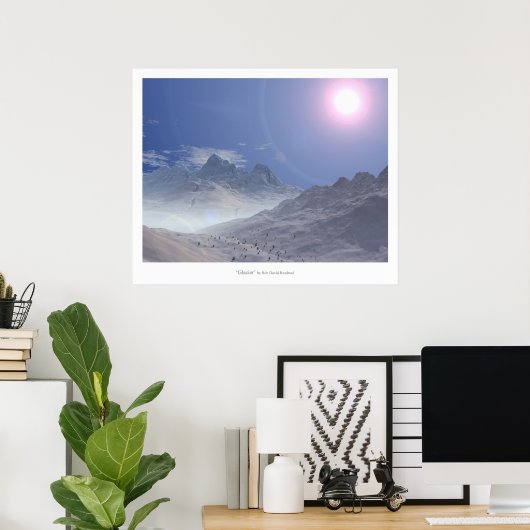 Glacier Poster (Thuiskantoor)