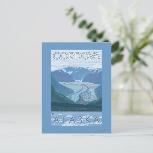 Glacier Scene - Cordova, Alaska Briefkaart (Staand voorkant)
