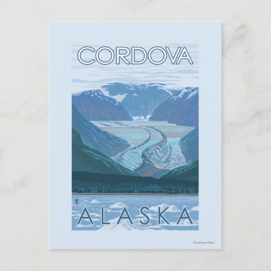 Glacier Scene - Cordova, Alaska Briefkaart (Voorkant)