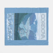 Glacier Scene - Cordova, Alaska Fleece Deken (Voorkant (Horizontaal))