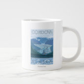 Glacier Scene - Cordova, Alaska Grote Koffiekop (Rechts)
