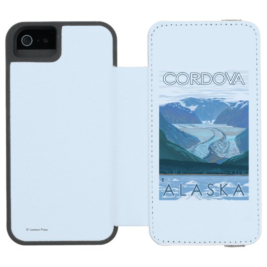 Glacier Scene - Cordova, Alaska Incipio iPhone Portemonnee Hoesje (Agenda Open)