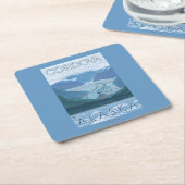 Glacier Scene - Cordova, Alaska Kartonnen Onderzetters (Schuin)