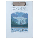 Glacier Scene - Cordova, Alaska Klembord (Voorkant)