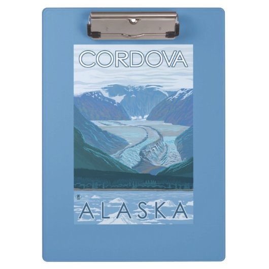 Glacier Scene - Cordova, Alaska Klembord (Voorkant)