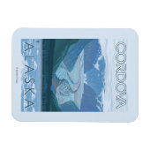 Glacier Scene - Cordova, Alaska Magneet (Horizontaal)