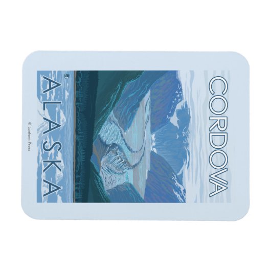Glacier Scene - Cordova, Alaska Magneet (Horizontaal)