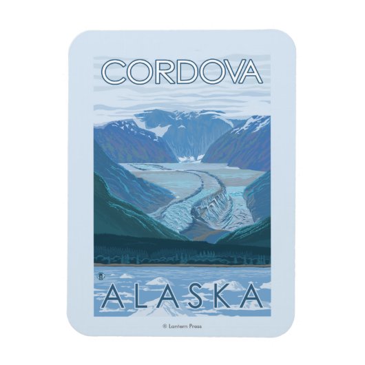 Glacier Scene - Cordova, Alaska Magneet (Verticaal)