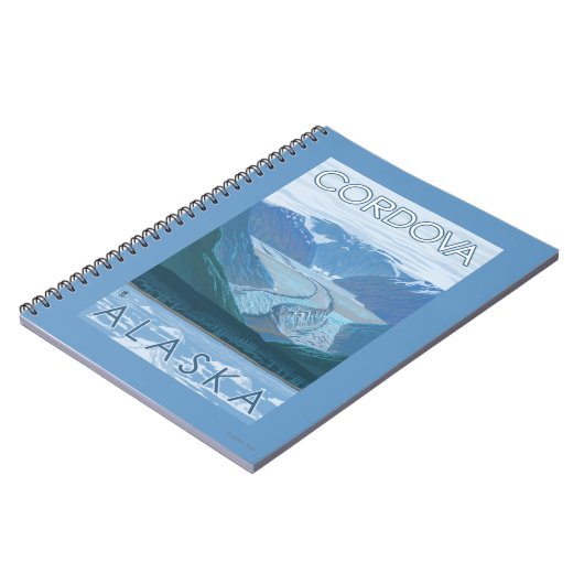 Glacier Scene - Cordova, Alaska Notitieboek (Linkerzijde)