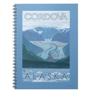 Glacier Scene - Cordova, Alaska Notitieboek