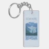 Glacier Scene - Cordova, Alaska Sleutelhanger (Voorkant Links)