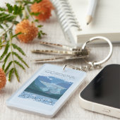 Glacier Scene - Cordova, Alaska Sleutelhanger (Voorkant Rechts)