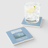 Glacier Scene - Cordova, Alaska Stenen Onderzetter (Zijkant)