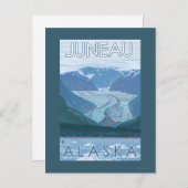 Glacier Scene - Juneau, Alaska Briefkaart (Voorkant / Achterkant)