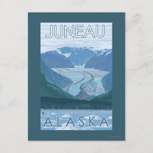 Glacier Scene - Juneau, Alaska Briefkaart