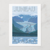 Glacier Scene - Juneau, Alaska Briefkaart (Voorkant)