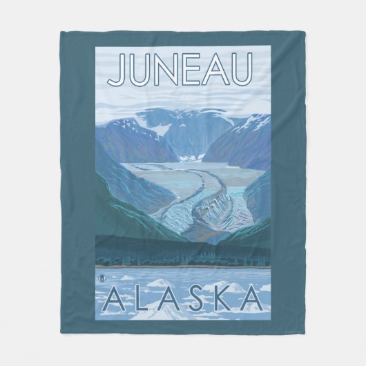 Glacier Scene - Juneau, Alaska Fleece Deken (Voorkant)