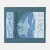Glacier Scene - Juneau, Alaska Fleece Deken (Voorkant (Horizontaal))