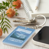 Glacier Scene - Juneau, Alaska Sleutelhanger (Voorkant Rechts)