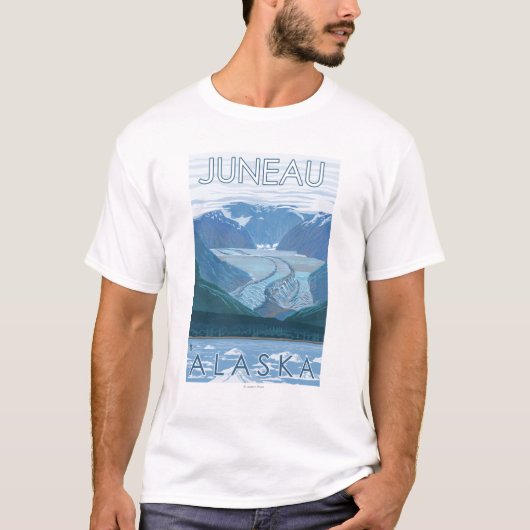 Glacier Scene - Juneau, Alaska T-shirt (Voorkant)