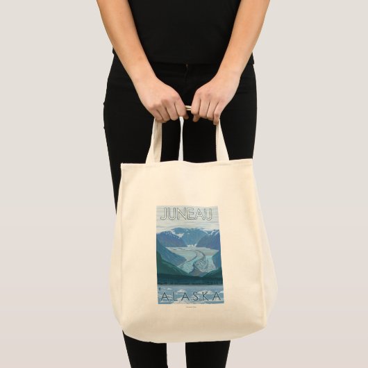 Glacier Scene - Juneau, Alaska Tote Bag (Voorkant (product))