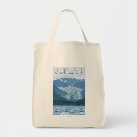 Glacier Scene - Juneau, Alaska Tote Bag (Voorkant)