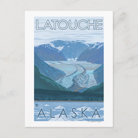 Glacier Scene - Latouche, Alaska Briefkaart (Voorkant)