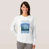 Glacier Scene - Latouche, Alaska T-shirt (Voorkant volledig)