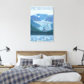 Glacier Scene - Petersburg, Alaska Canvas Afdruk (Insitu (Slaapkamer))