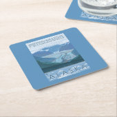 Glacier Scene - Petersburg, Alaska Kartonnen Onderzetters (Schuin)