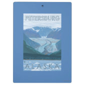 Glacier Scene - Petersburg, Alaska Klembord (Achterkant)