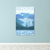 Glacier Scene - Seldovia, Alaska Canvas Afdruk (Insitu (Houten vloer))