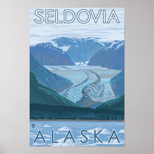 Glacier Scene - Seldovia, Alaska Poster (Voorkant)