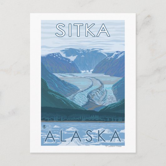 Glacier Scene - Sitka, Alaska Briefkaart (Voorkant)