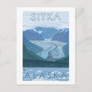 Glacier Scene - Sitka, Alaska Briefkaart