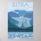 Glacier Scene - Sitka, Alaska Poster (Voorkant)