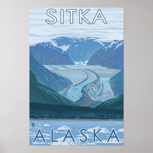 Glacier Scene - Sitka, Alaska Poster (Voorkant)