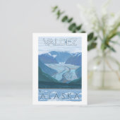 Glacier Scene - Valdez, Alaska Briefkaart (Staand voorkant)