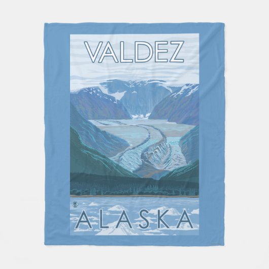Glacier Scene - Valdez, Alaska Fleece Deken (Voorkant)