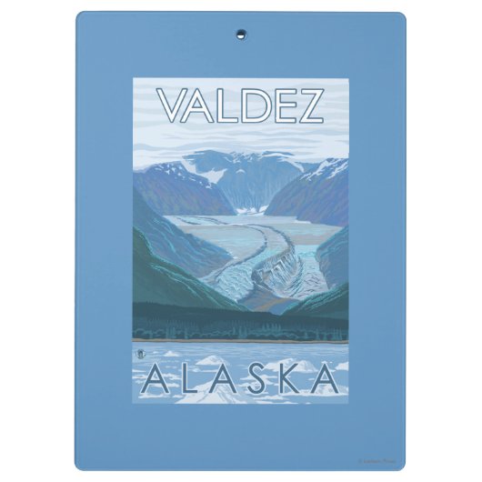 Glacier Scene - Valdez, Alaska Klembord (Achterkant)