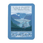 Glacier Scene - Valdez, Alaska Magneet (Verticaal)