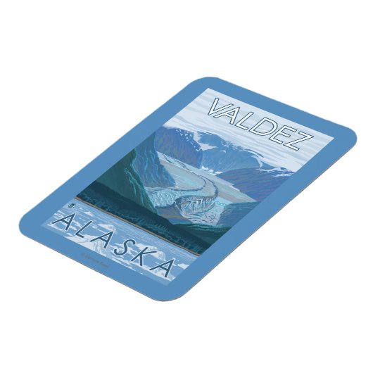 Glacier Scene - Valdez, Alaska Magneet (Linkerzijde)